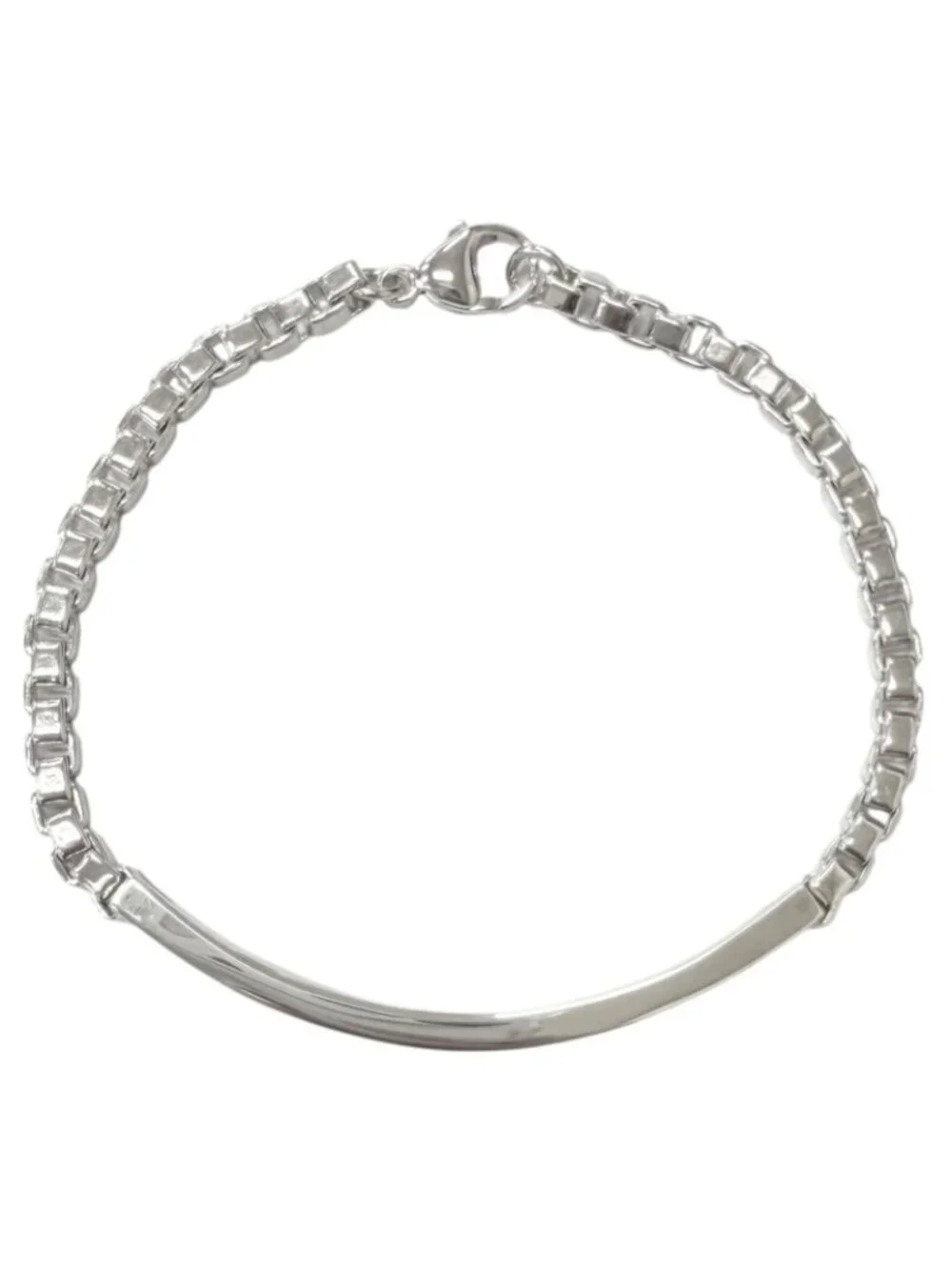 Tiffany & Co Venetian Link ID Bracelet Silver